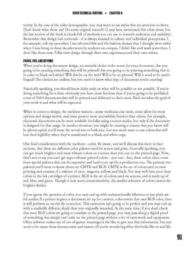 Open Technical Writing - New Page